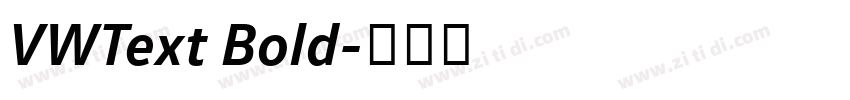 VWText Bold字体转换